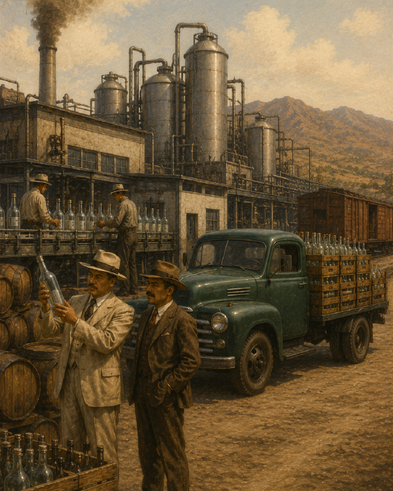 Image of Sotol production in the mid 20th century